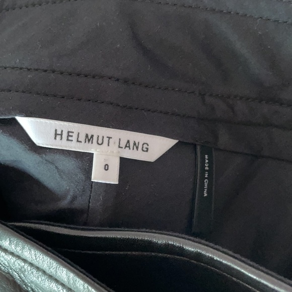Helmut Lang leather kilt mini skirt size 0 - Picture 3 of 4
